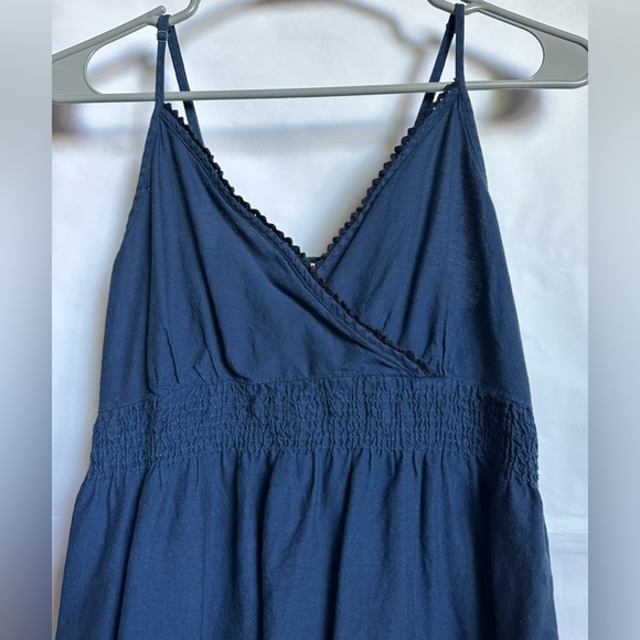 Vintage Converse One Star Navy Midi Sundress Size Medium - Picture 2 of 5